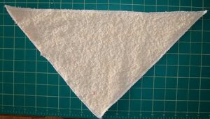 Sew and overlock fabric pieces
