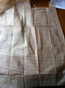 Tissue paper Pattern sewing pieces