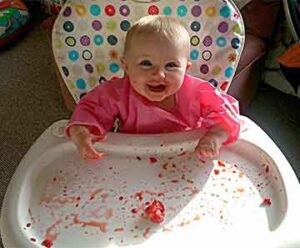 baby in highchair